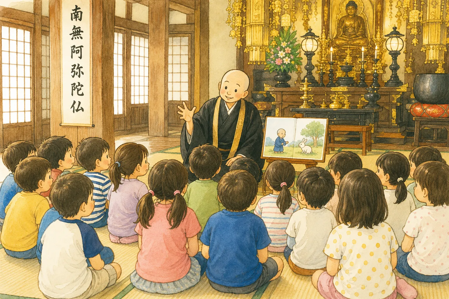 小僧さんとうさぎと、子どもとAIと